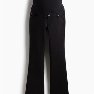H&M MAMA Maternity Black Flare Denim